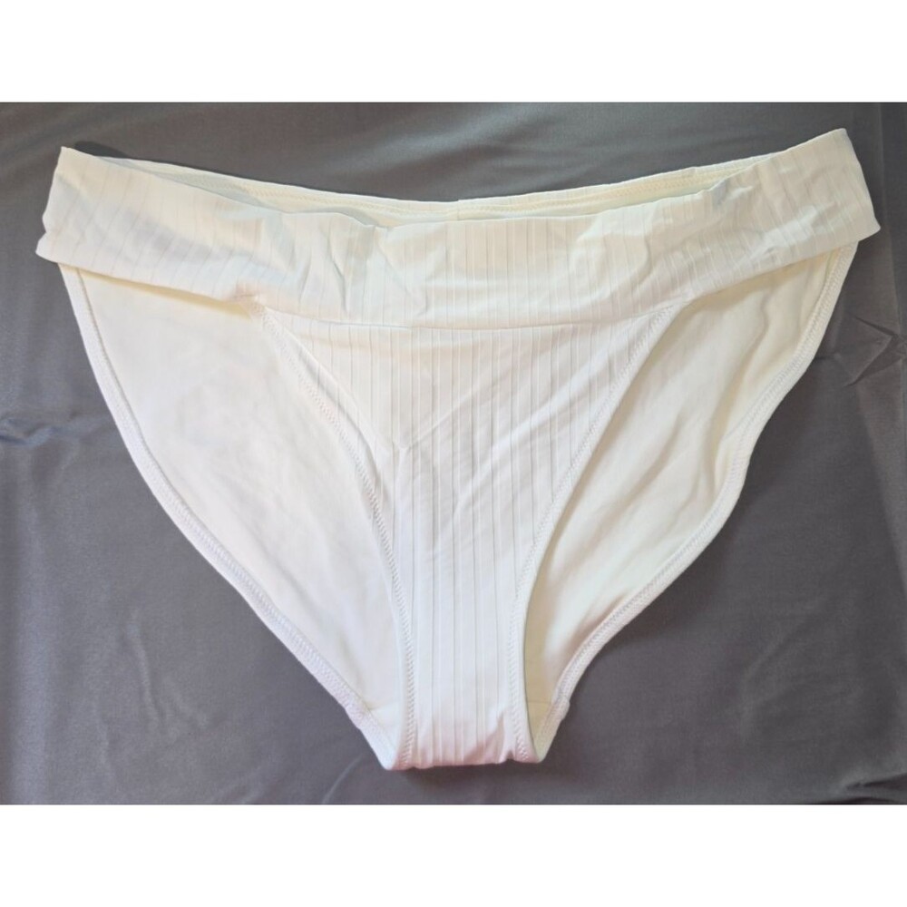 Aerie White Bikini Swim Bathing Suit Bottom Size XL New $29.95